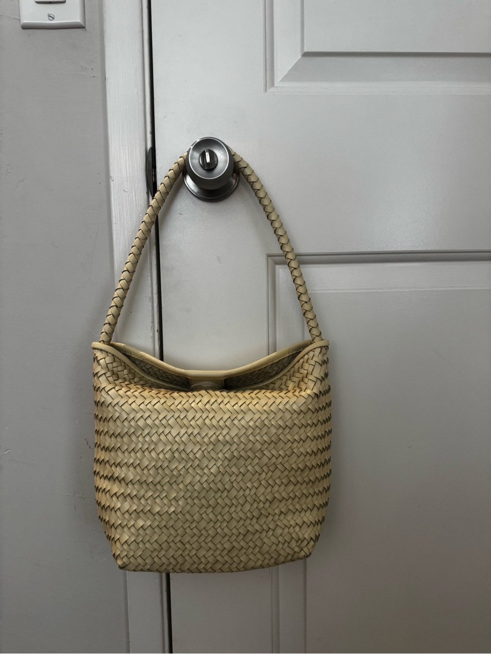 Madewell Handwoven Shoulder Bag - Pale Pineapple